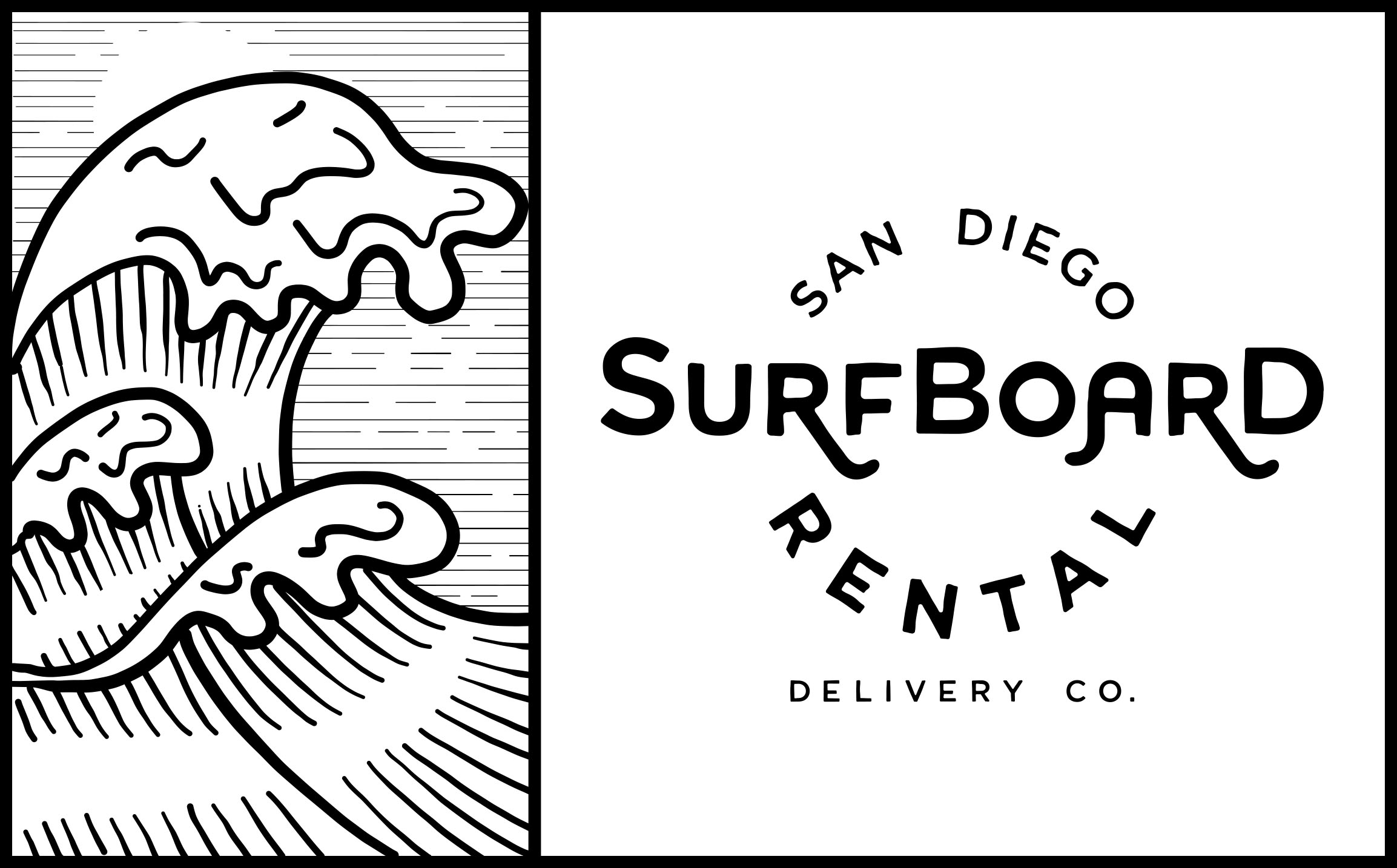 San Diego surfboard rental delivery co logo