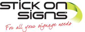 Stick on Signs logo