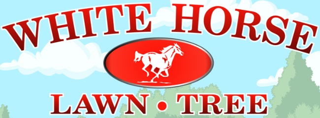 White Horse Lawn and Tree logo