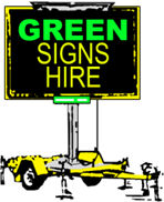 Green Signs Hire logo