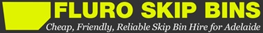Fluro Skip Bins Adelaide logo