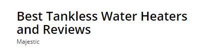 Tankless Water Heaters Review for Home & RV logo