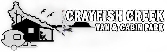 Crayfish Creek Van & Cabin Park & Spa Treehouse logo